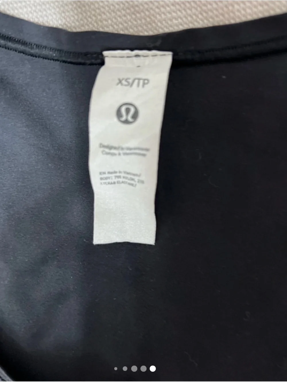 lululemon athletica Black Scoop Neck Bodysuit